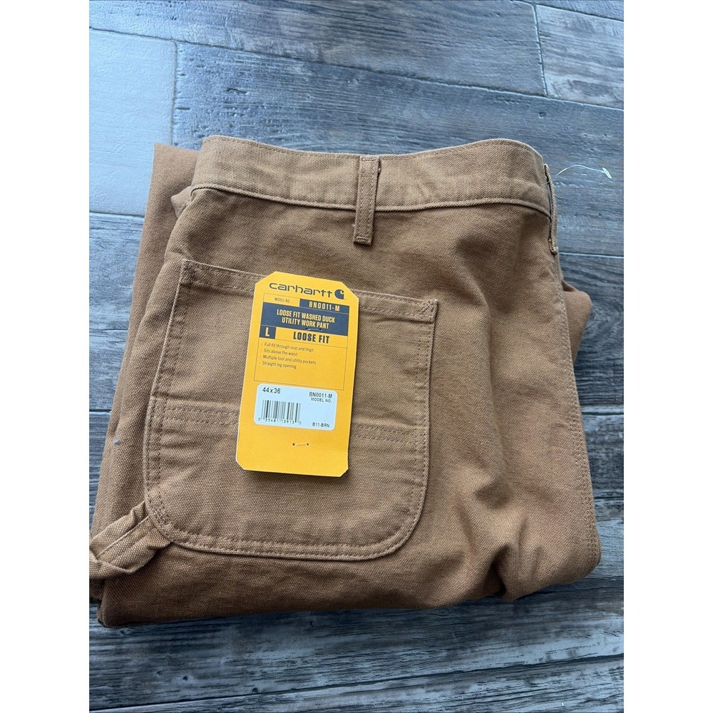 Carhartt Loose Fit Washed Duck Utility Work Pants BN0011-M Men's size‎ 44x36